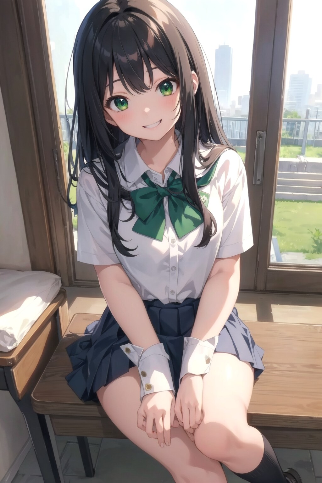 朝一番の登校