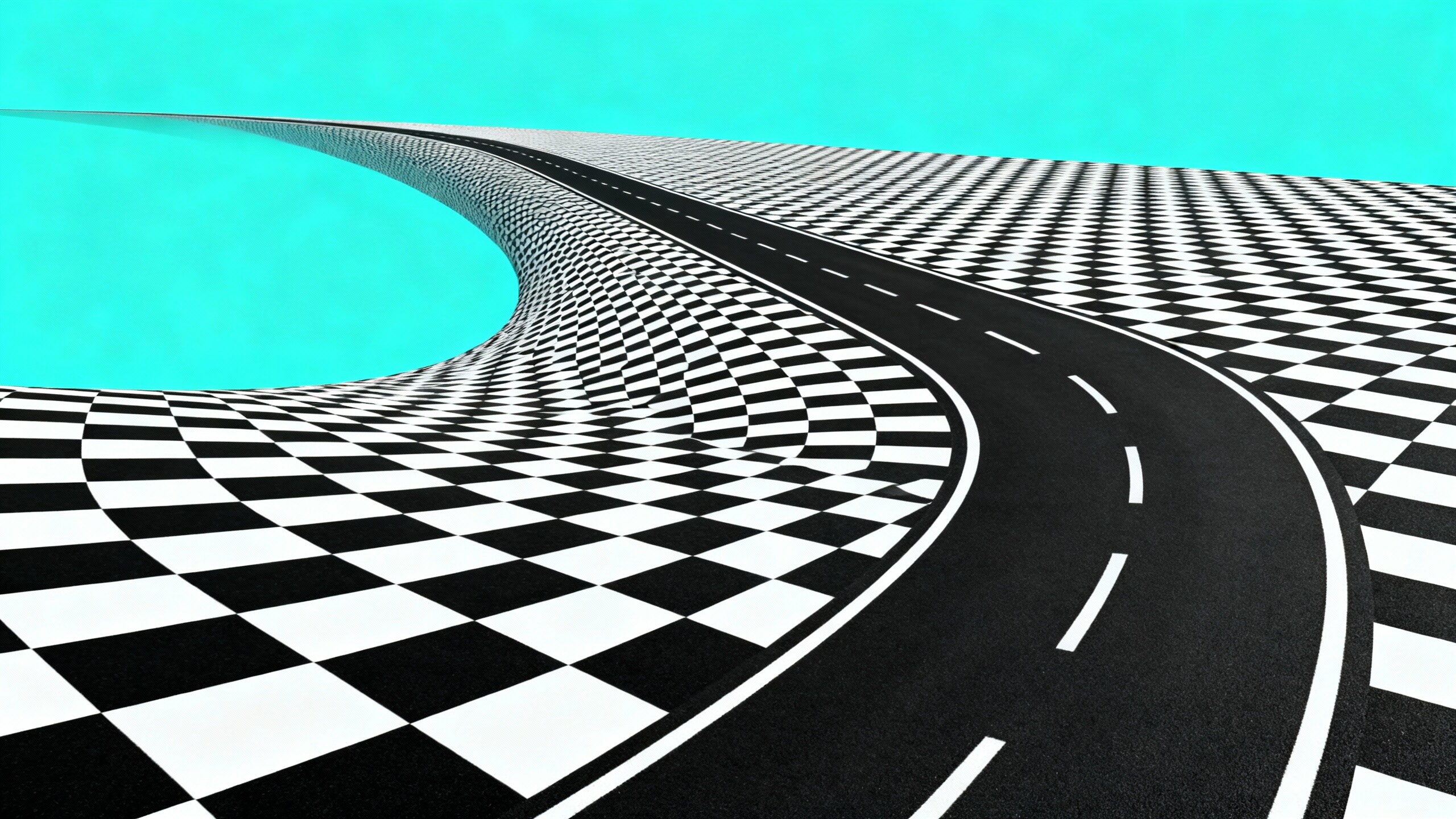 風景１１　市松道路 | の人気AIイラスト・グラビア