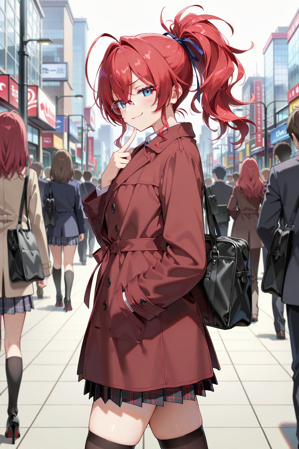 通勤中のジト目先生 ドヤ顔バージョン