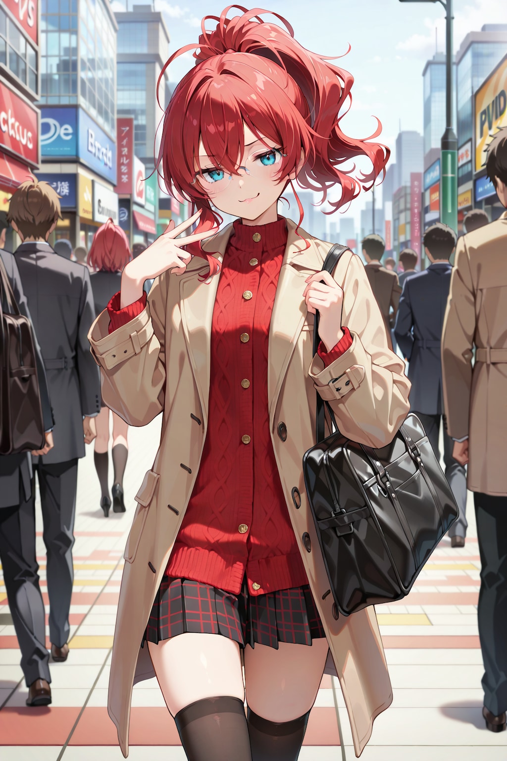 通勤中のジト目先生 ドヤ顔バージョン