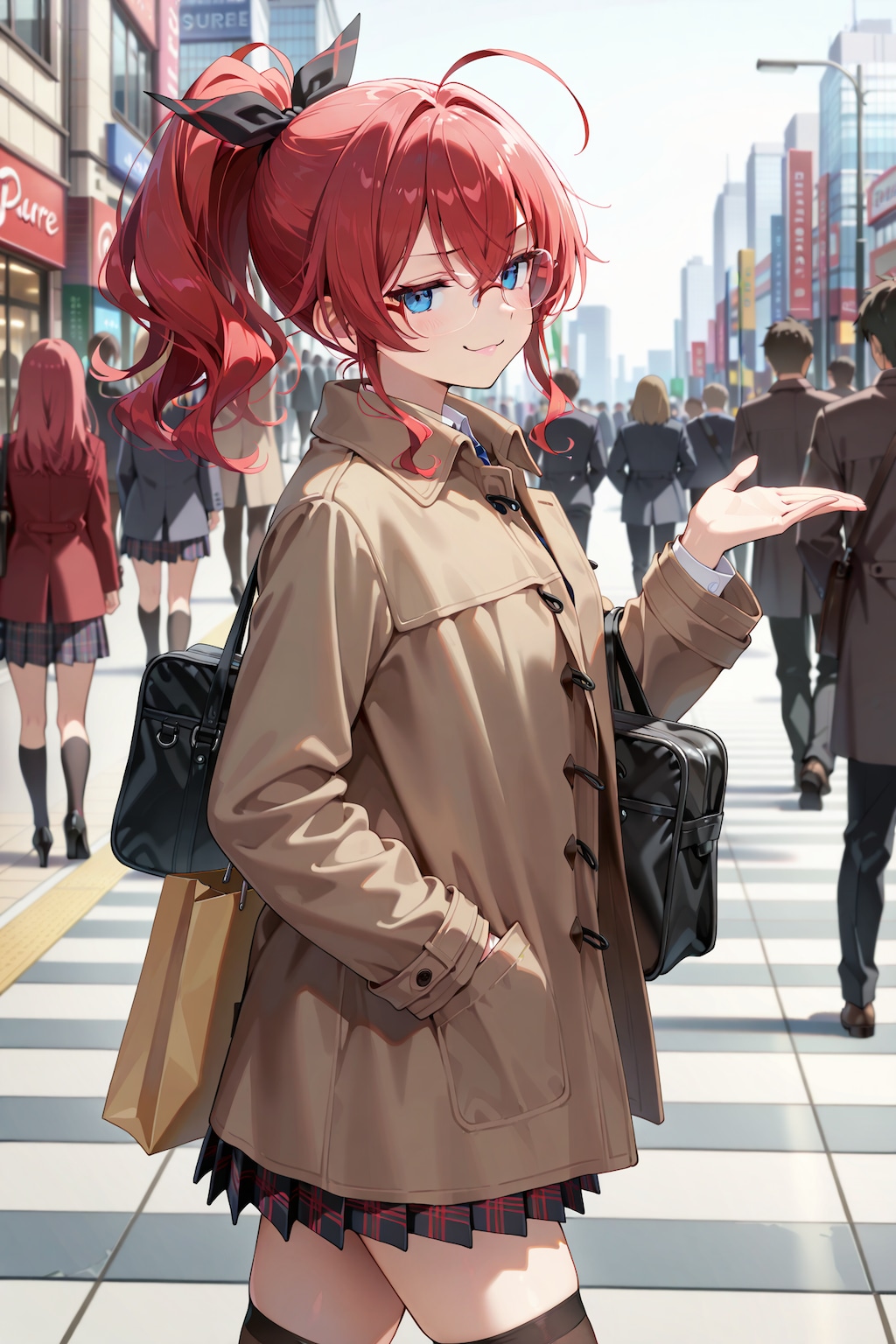 通勤中のジト目先生 ドヤ顔バージョン