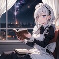 メイドさんが読書01(やりたかったのはこうではない) 10枚目