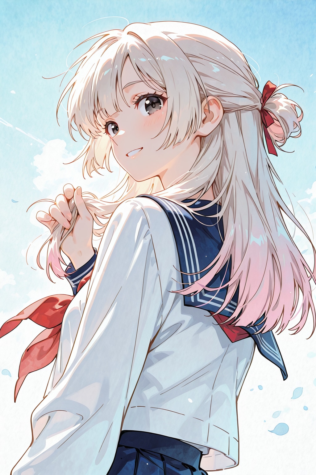 ハーフアップアレンジ | の人気AIイラスト・グラビア