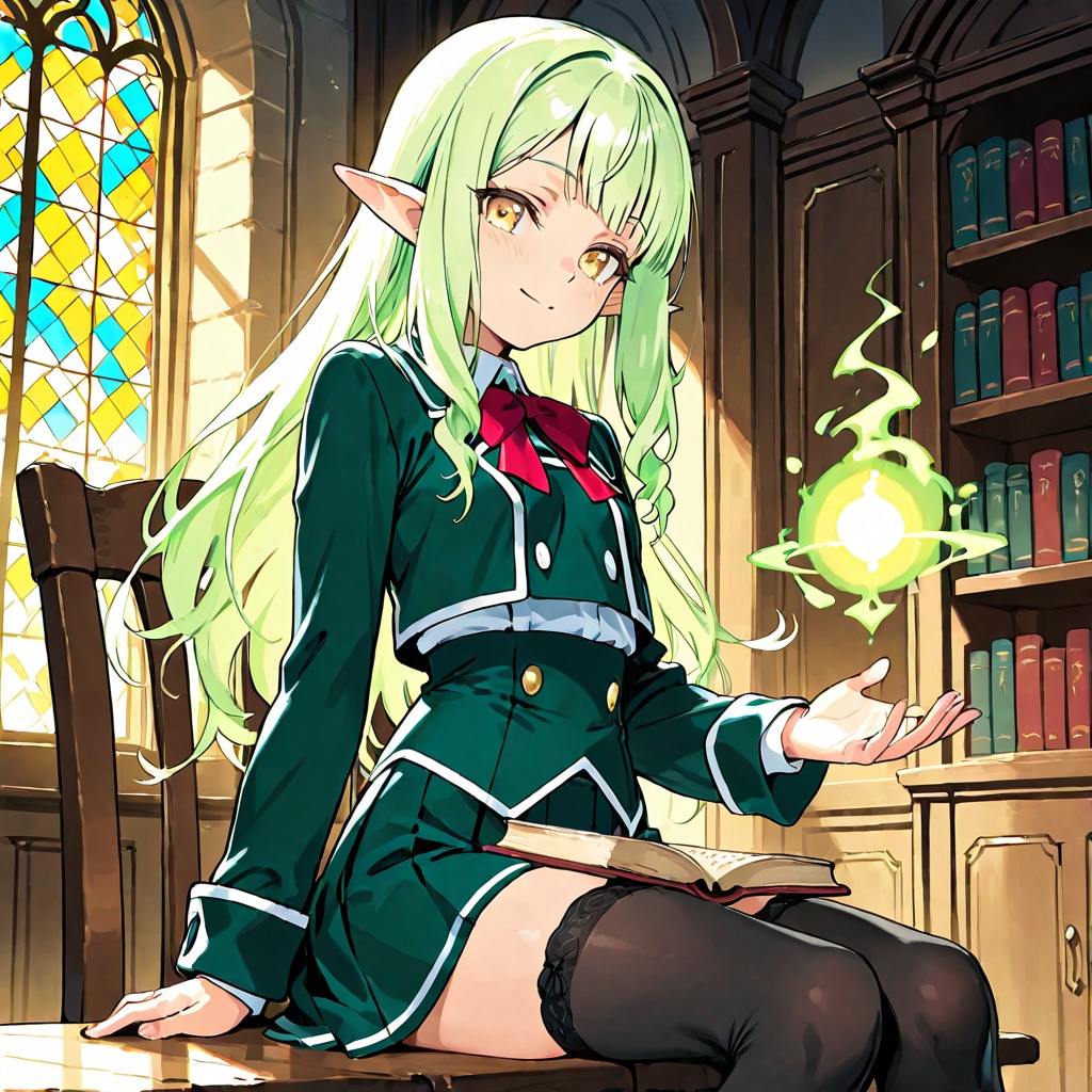 魔法図書館 | の人気AIイラスト・グラビア