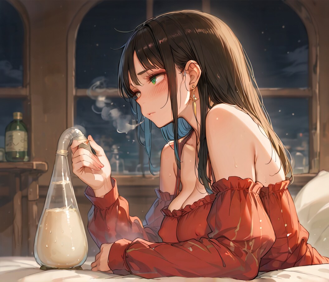 これを飲めばいいわけ？なんなのよ、このくっさいの。