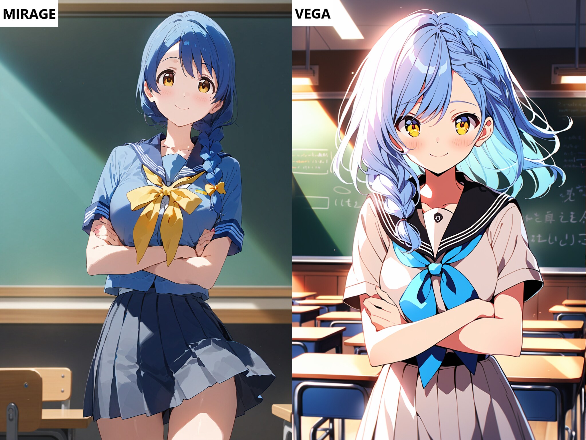 『MIRAGE』比較４枚 | の人気AIイラスト・グラビア