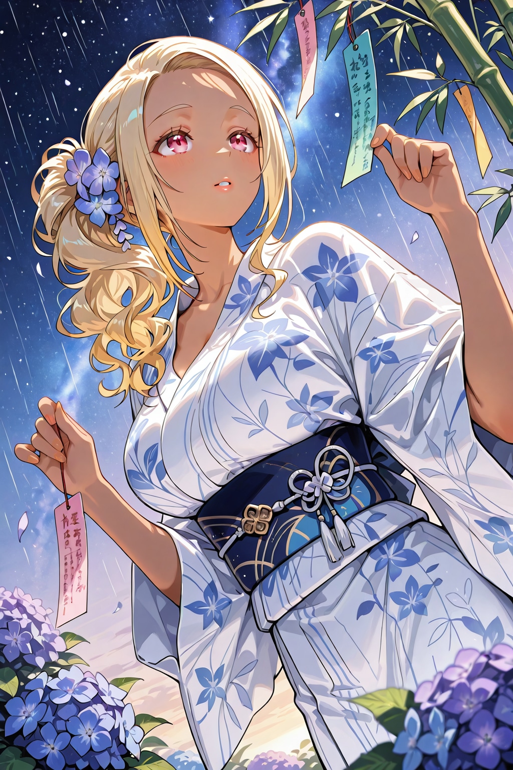 星に願いを(人 •͈ᴗ•͈)♡
