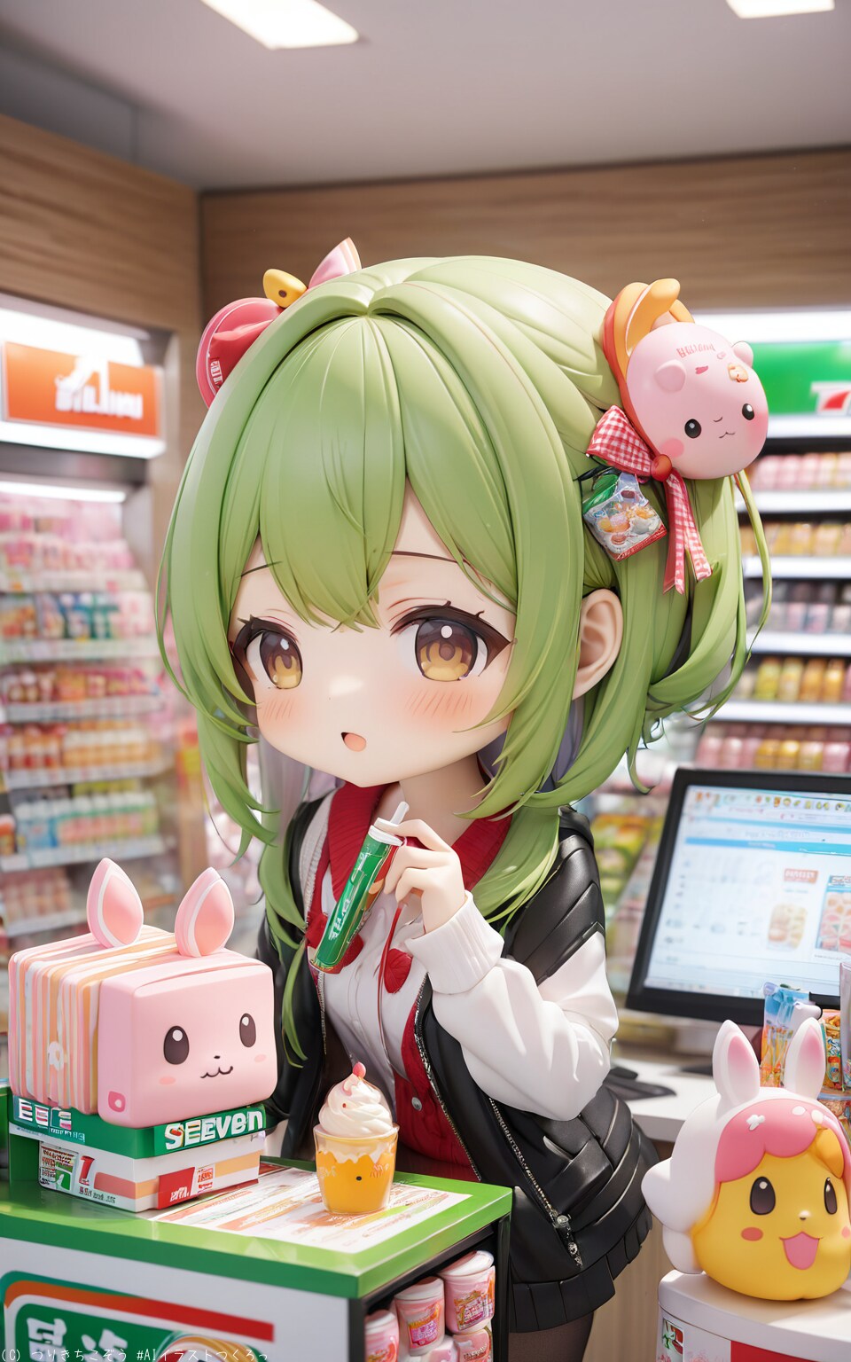 今日は何の日〜セブン-イレブンの日（7月11日 記念日） | の人気AIイラスト・グラビア