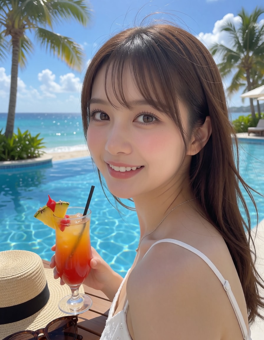 碧い海と君の笑顔