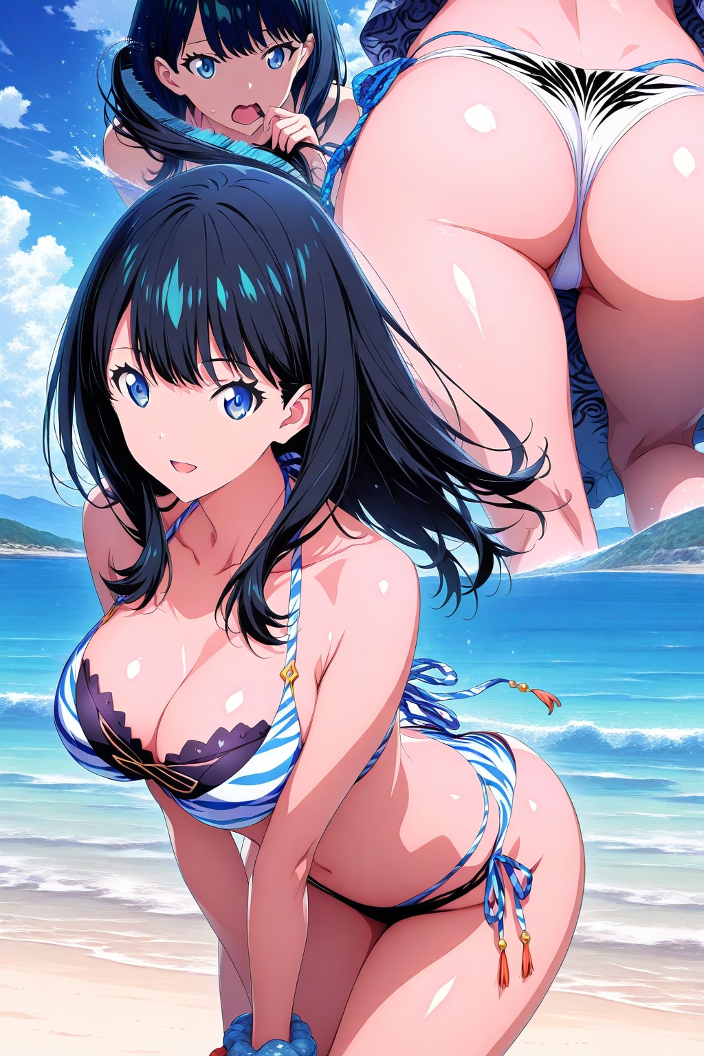宝多六花のいい太もも👙❤️