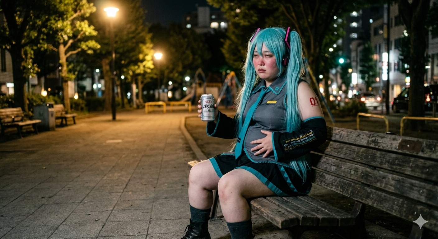 初音ミクの消耗 | の人気AIイラスト・グラビア