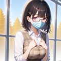 マスクのメガネちゃん👓✨ 2枚目