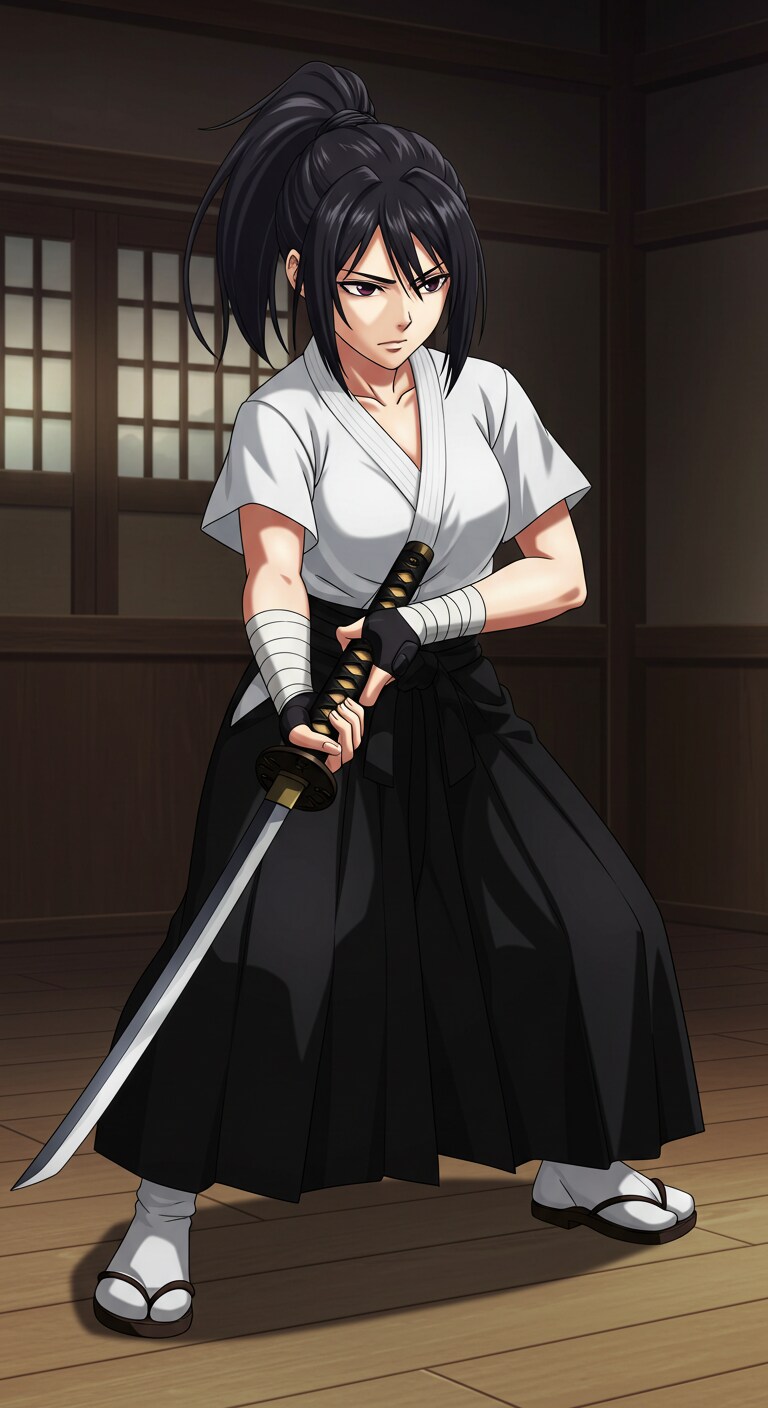 和装武闘派女探偵　（ImageFX土産）