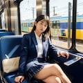 電車女子➁ 6枚目