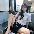 電車女子➁ 2枚目