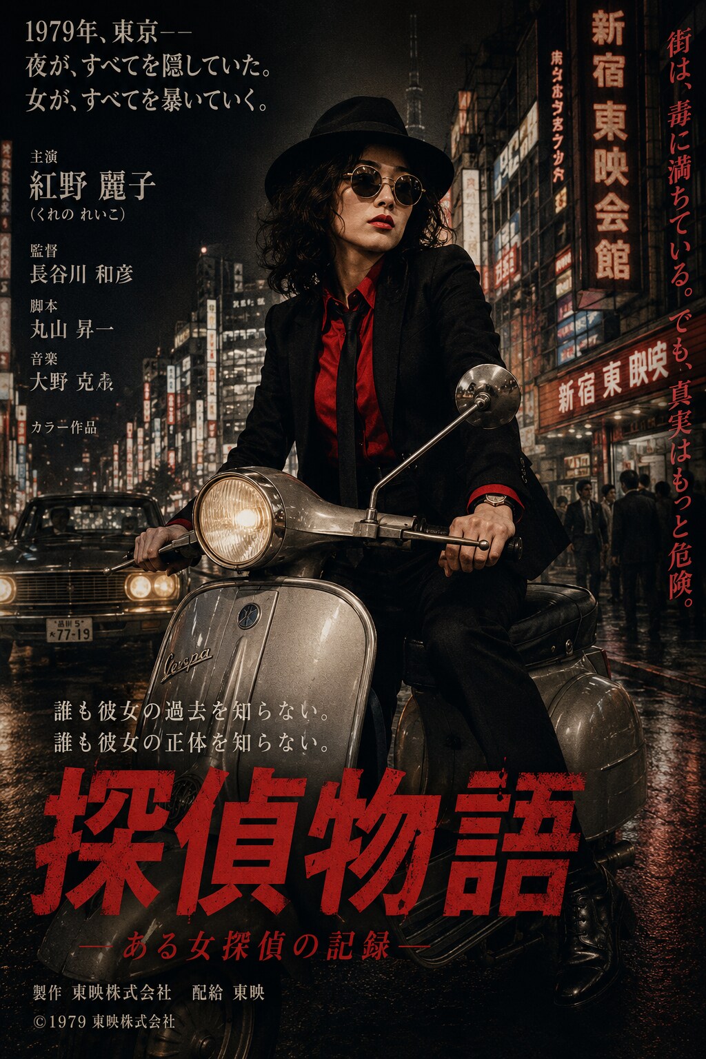 探偵物語オマージュ映画ポスター
