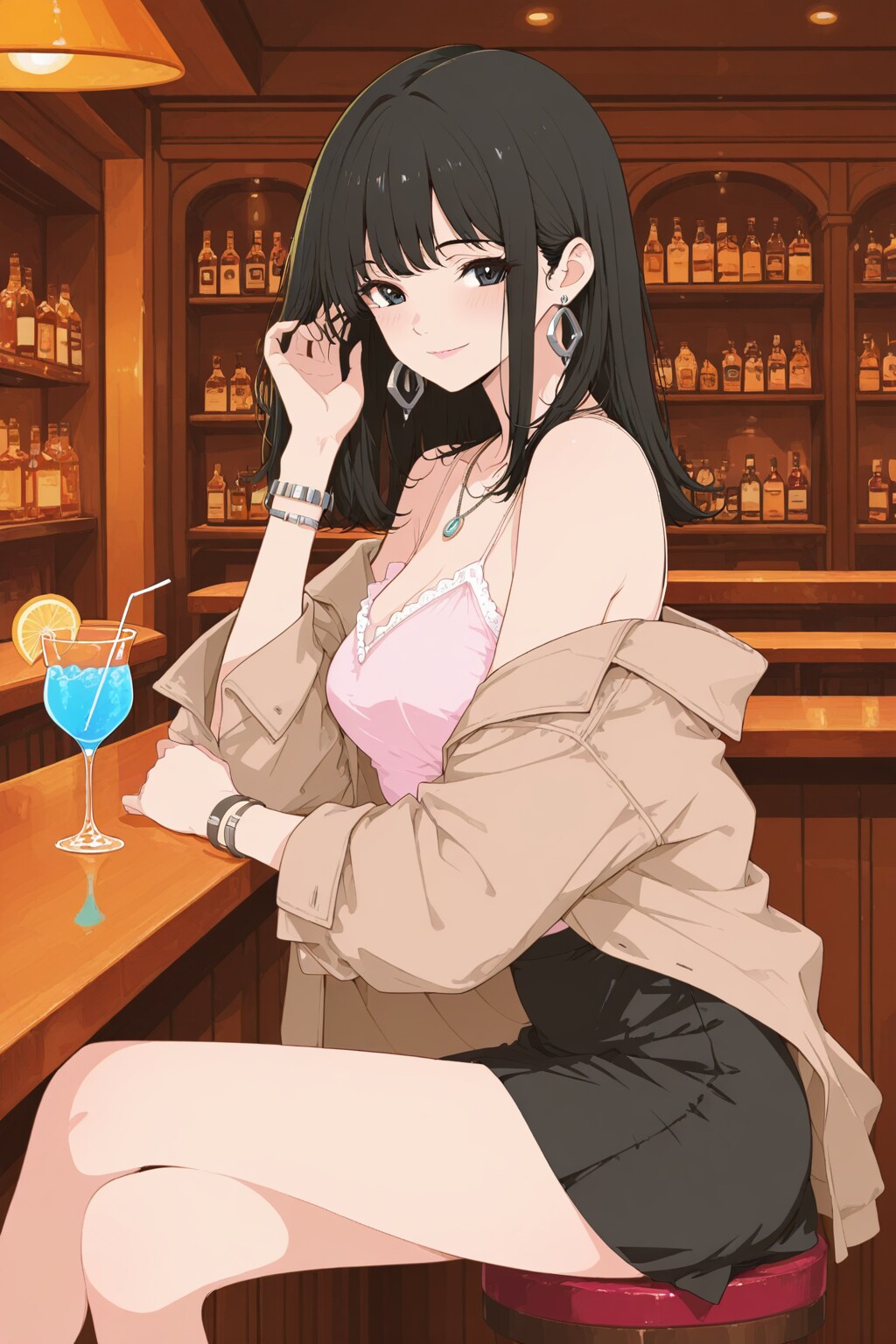 woman at bar 25