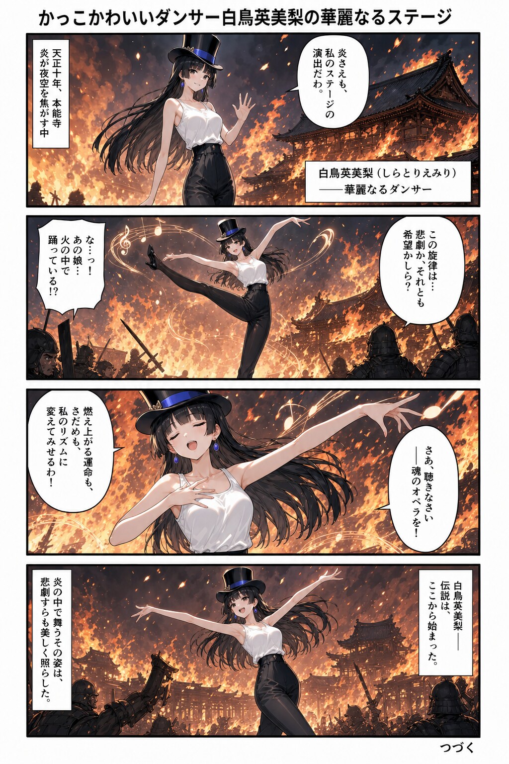 かっこかわいいダンサー白鳥英美梨の華麗なるステージ・本能寺