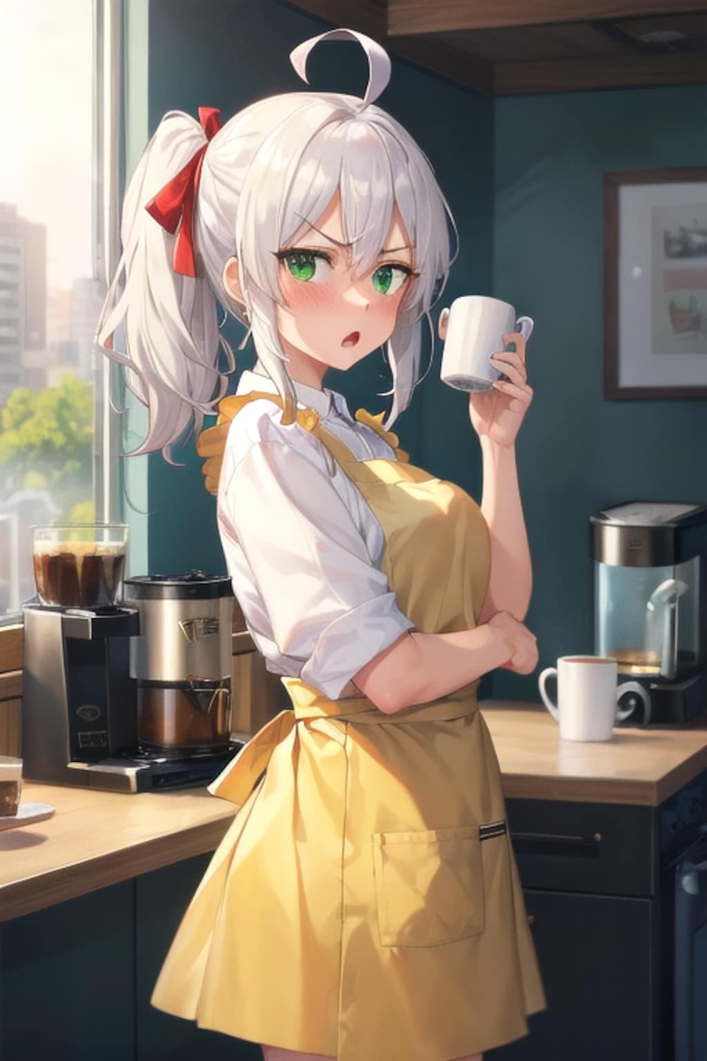 喫茶店の看板娘