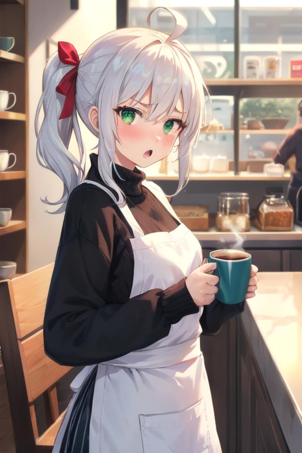 喫茶店の看板娘