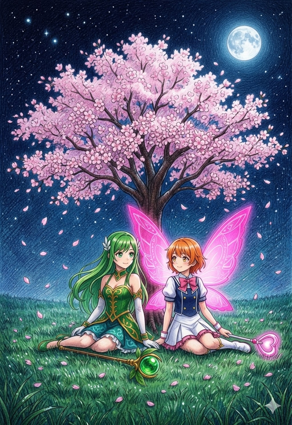 夜桜と魔法少女