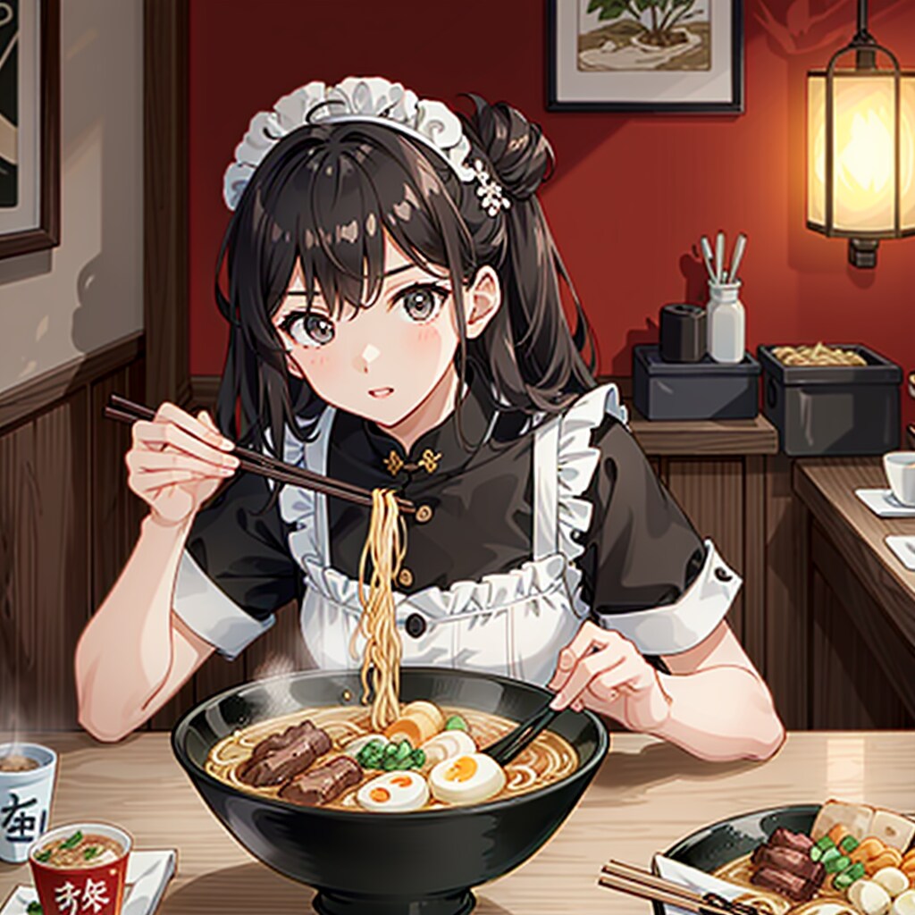メイドの日にラーメン