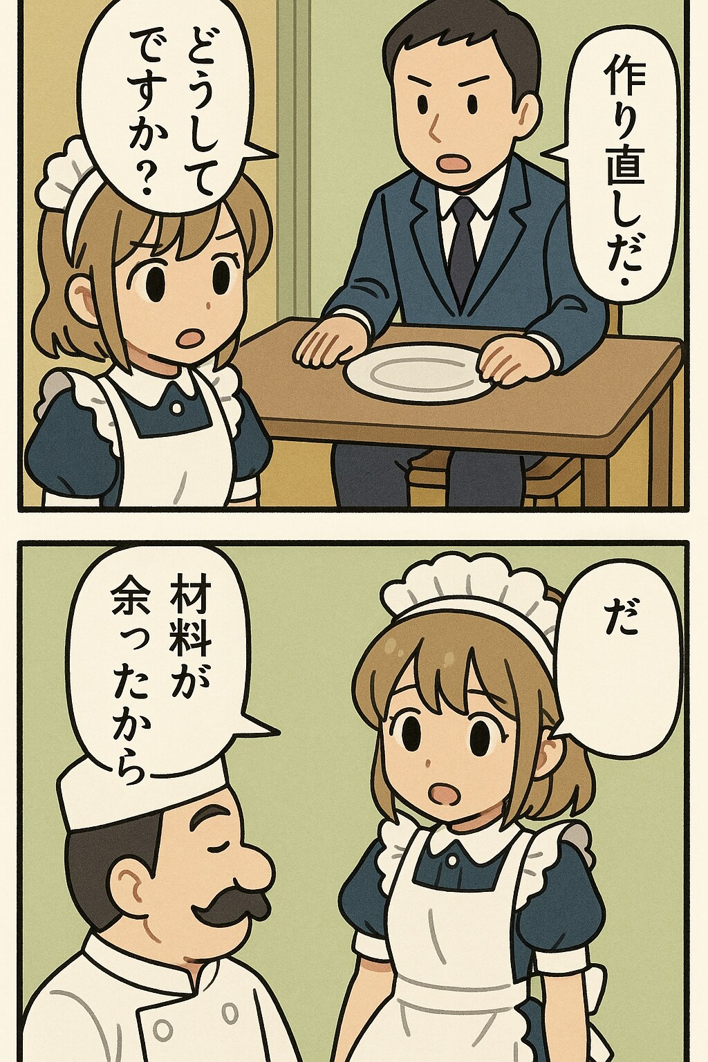 レストランで理不尽漫画2