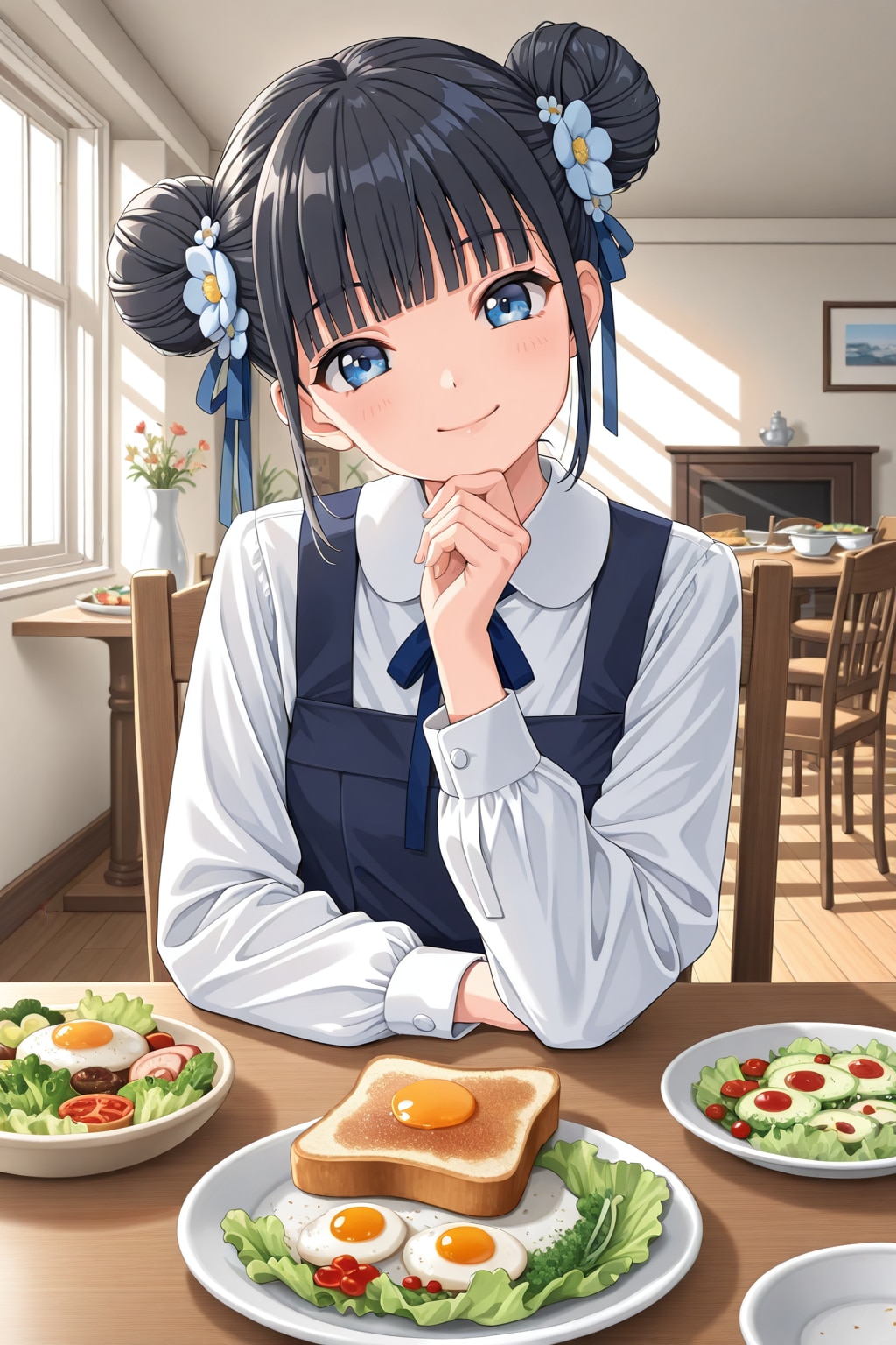 おだんごちゃん🍡✨と朝ごはん🍚✨　9/6 | の人気AIイラスト・グラビア