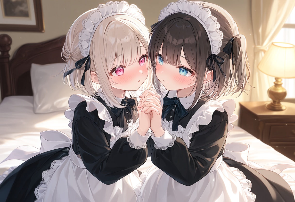 メイド百合 | の人気AIイラスト・グラビア