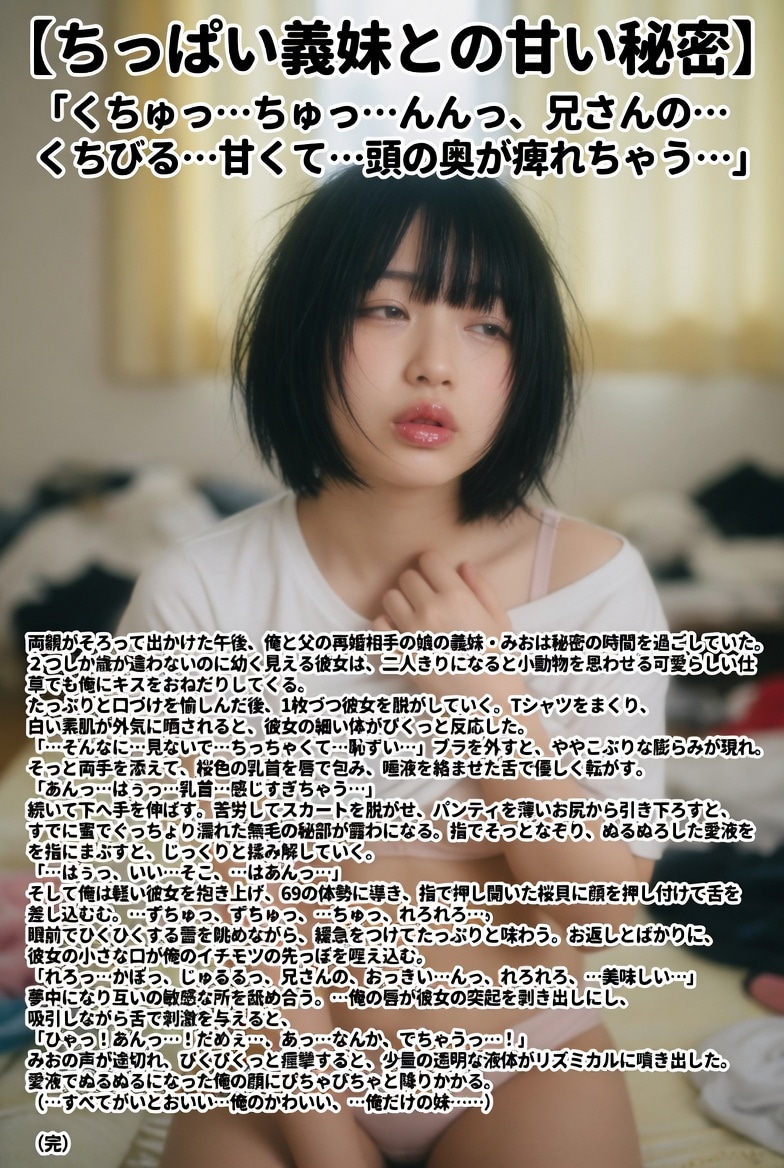 【ちっぱい義妹との甘い秘密】