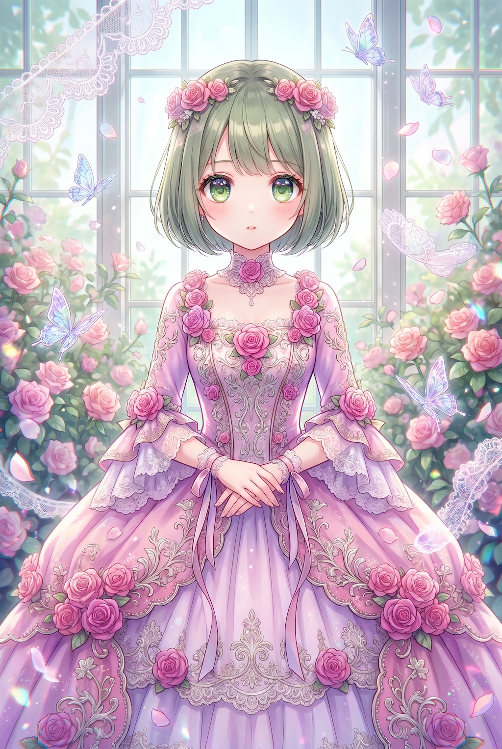 薔薇温室の麗姿