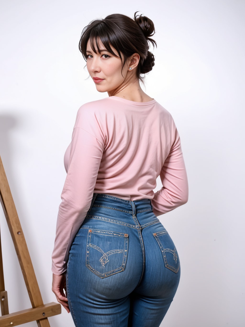 デニムを履いた隣人奧2