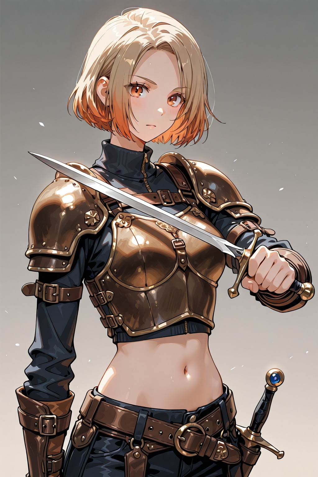 ダガーと革鎧