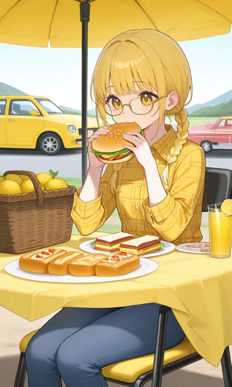 「もぐもぐ・・・ちょっとお昼作りすぎちゃったかな？」