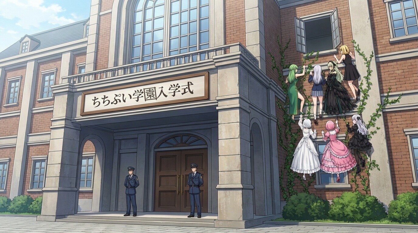 ちちぷい学園入学式へ侵入