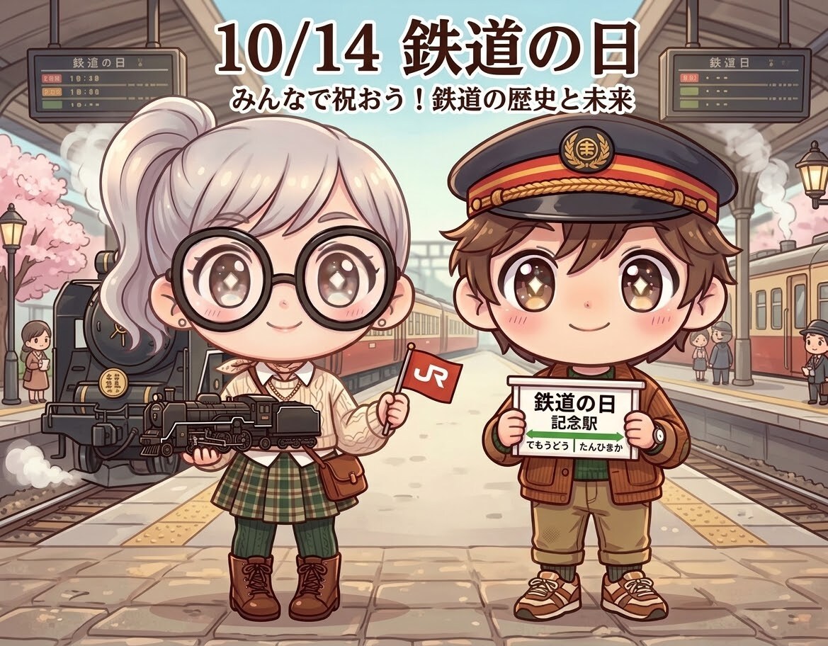 今日は「鉄道の日」 | の人気AIイラスト・グラビア