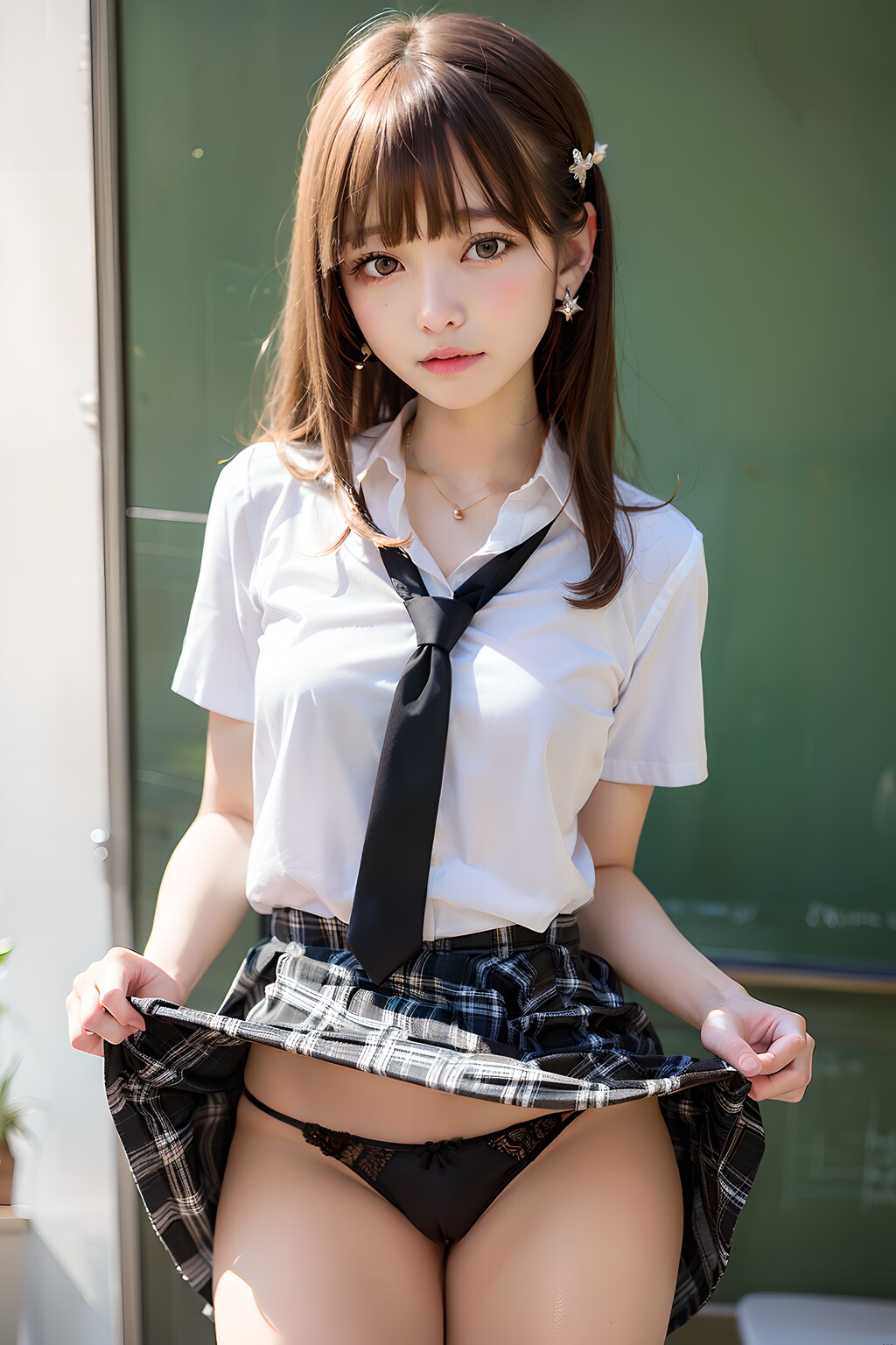 スカートたくし上げテスト