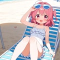 女の子と海 6枚目