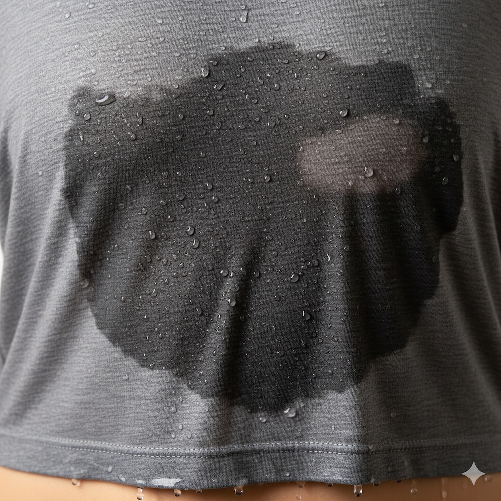 グレーのTシャツ