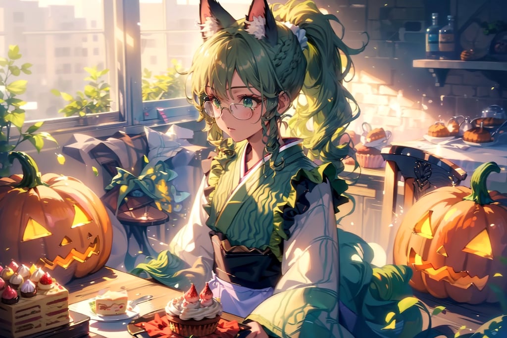 かぼちゃで何か作ってる