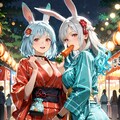 当神社の夏祭りにエリアーヌちゃんをご招待 3枚目