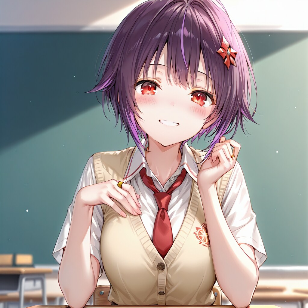 紫ひーちゃん【イメチェンweek】 | の人気AIイラスト・グラビア