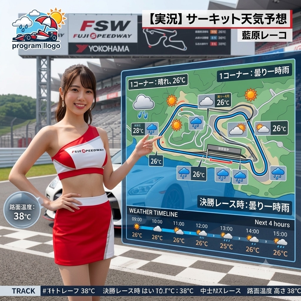 レースクイーン天気予報