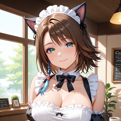 【コスプレ】ユウナちゃんとリュックちゃんの猫耳メイドカフェ