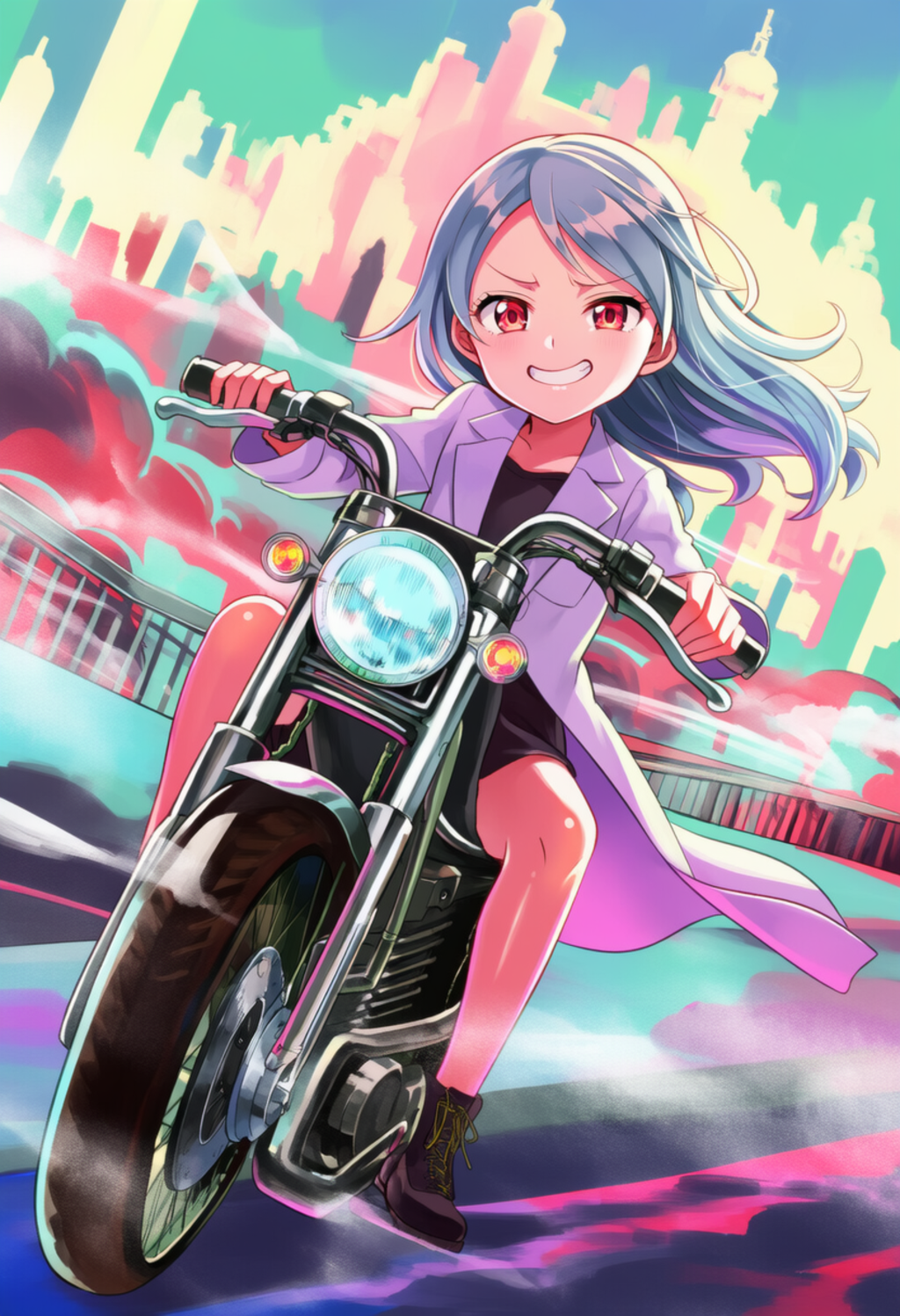 バイクと天音ちゃん