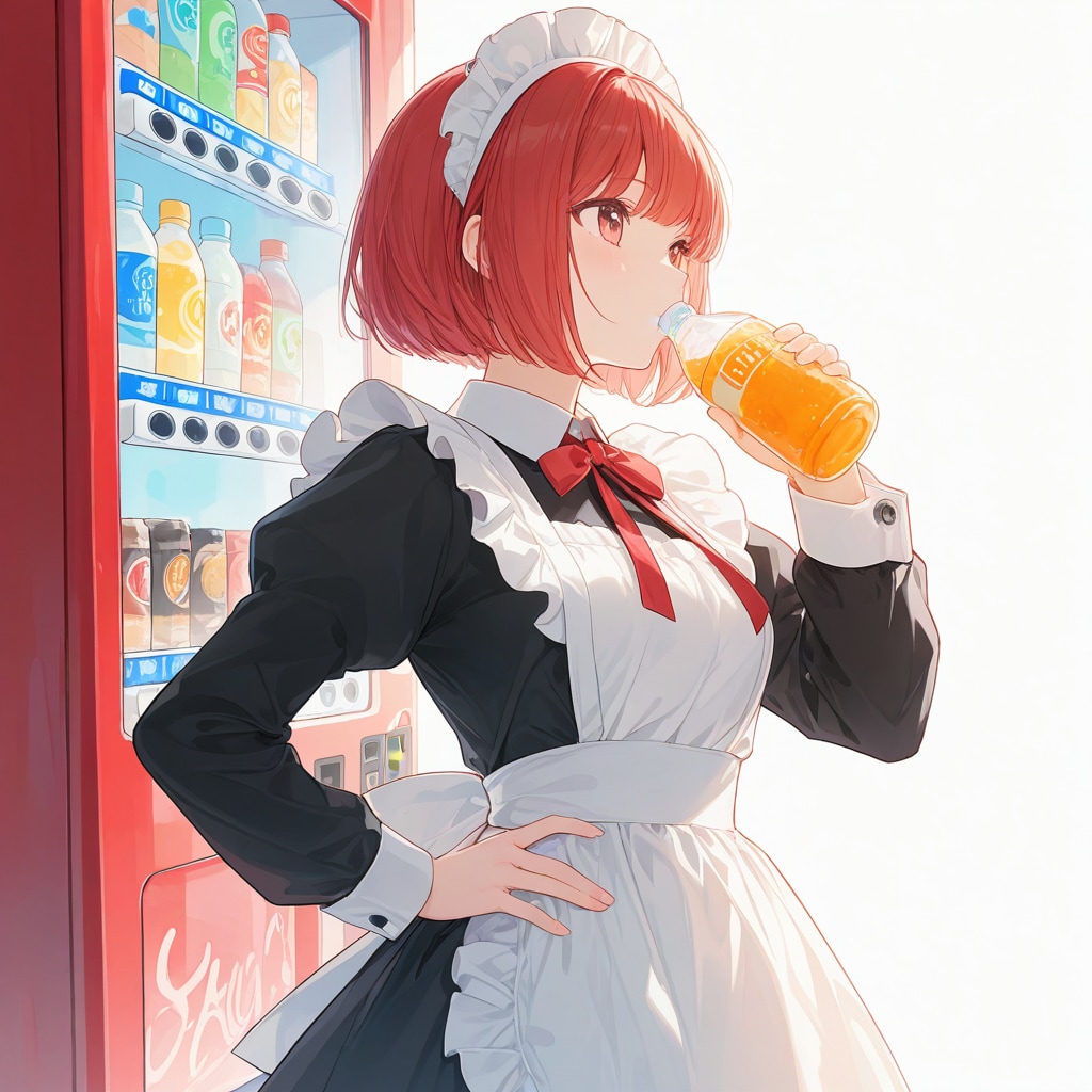 メイドカフェ店員の休息 | の人気AIイラスト・グラビア
