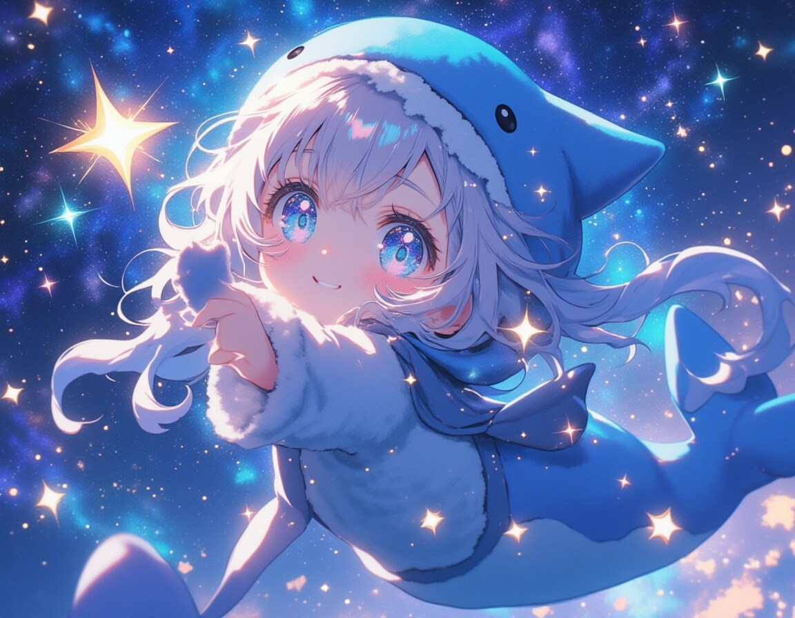 くじら座の小さな星姫 ～ふわふわ髪の着ぐるみ少女～ | の人気AIイラスト・グラビア