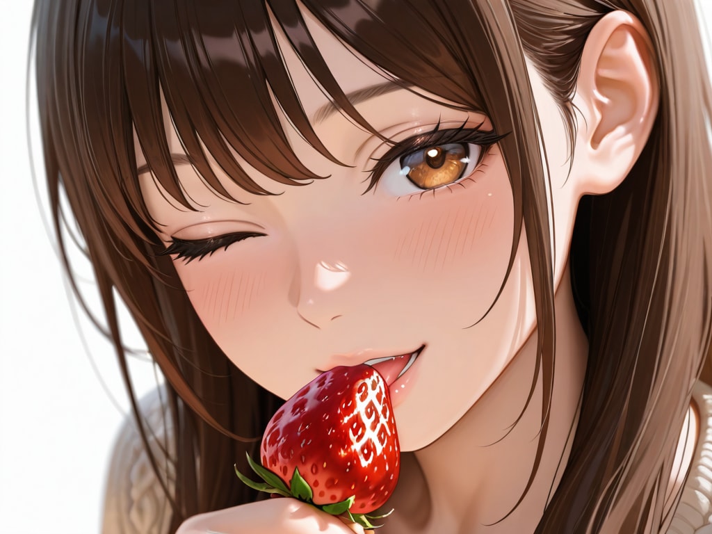 Explain the causal relationship between strawberries and youth.