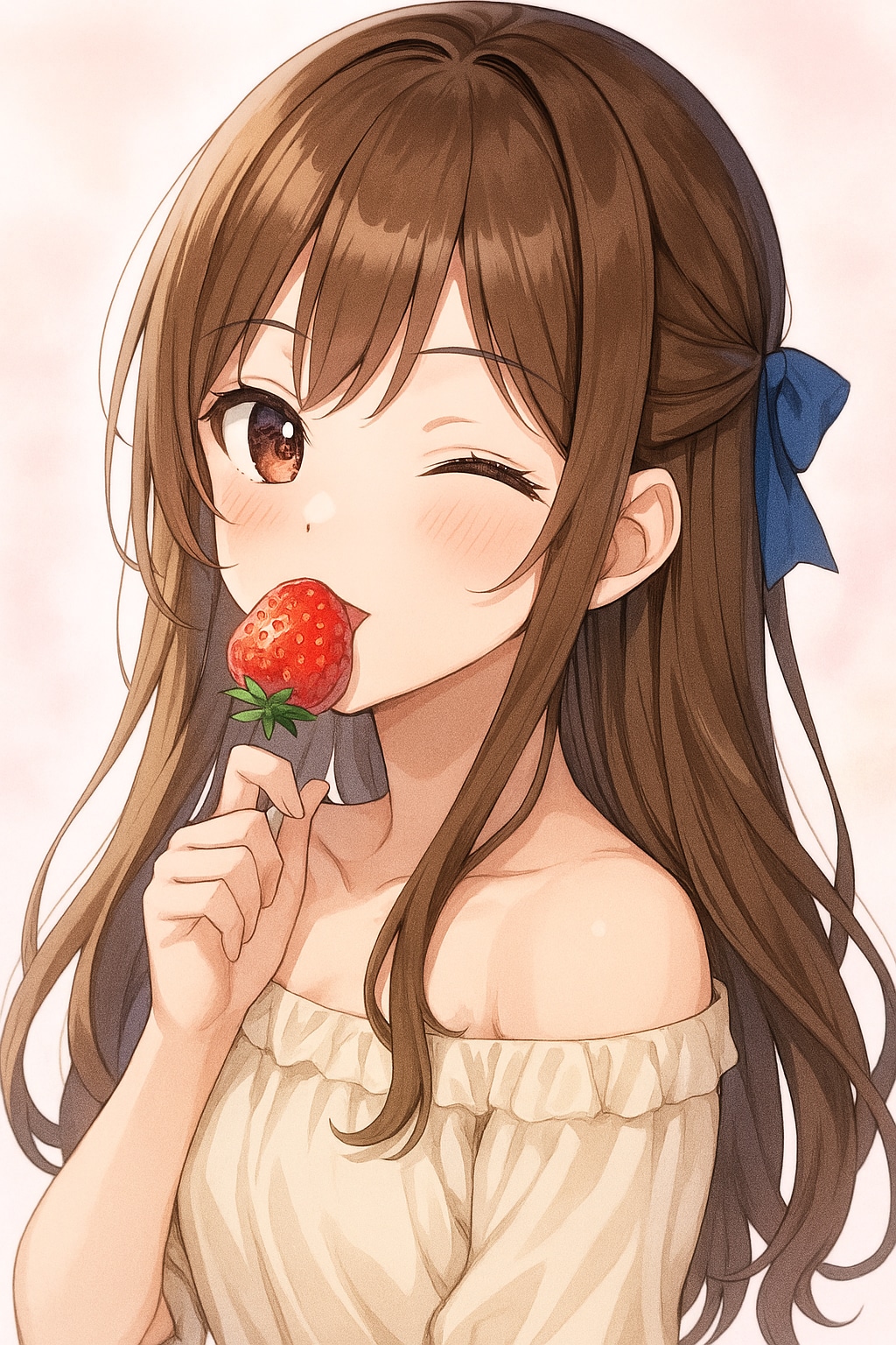 Explain the causal relationship between strawberries and youth.