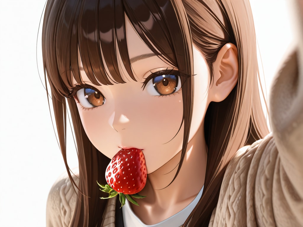 Explain the causal relationship between strawberries and youth.